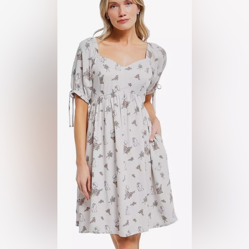 NWT Box Lunch Disney’s Lady and the Tramp Lady floral sweetheart mini dress 4X